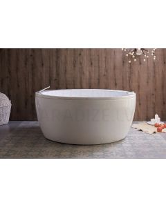 AQUATICA free standing bathtub PAMELA Relax Air Massage 173x173 (white)