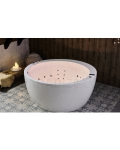 AQUATICA free standing bathtub PAMELA HydroRelax Pro 173x173 (white) (220/240V/50/60Hz)