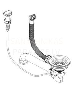 Aquasanita wash basin siphon AQ-002VP brass