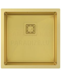 Aquasanita nerūdijančio plieno virtuvės kriauklė DERA DER100X-G Gold (PVD) finish 450x450x200