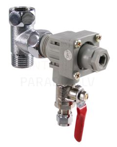 AquaFilter pressure regulator with brass valves 1/2'Fx1/2'Mx1/4'
