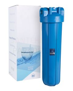 AquaFilter cold water filter housing with blue bowl 20' (1') BigBlue