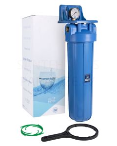 AquaFilter filtra korpus aukstajam ūdenim ar zilu kolbu 20' (1') BigBlue