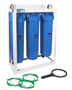AquaFilter triple set of filter housing for cold water 20' (1') BigBlue
