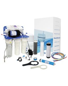 AquaFilter RO atvirkštinio osmoso sistema su siurbliu (filtru)