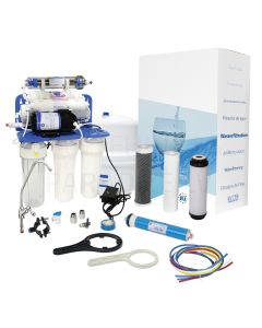 AquaFilter RO reversās osmozes sistēmaar sūkni (filtru)