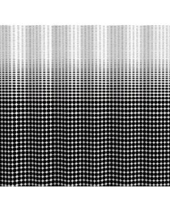 Ipnosi shower curtain 180x200, white / black