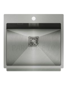 HELIKA nerūdijančio plieno virtuvės kriauklė AIRA Graphite finish (PVD) 550 55x51 cm