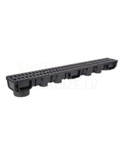 AQUER plastic channel with plastic grid 1000x130x105