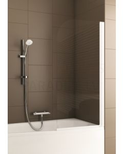 KFA MODERN 1 bath screen white transparent glass 67-68x140 