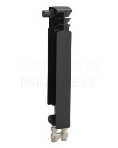 KFA алюминиевый радиатор G500F/D BLACK ( 1 ребро/секция) (нижнее соединение)