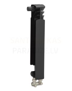 KFA alumīnija radiators G500F/D BLACK ( 1 riba/sekcija) (apakšējais savienojums)