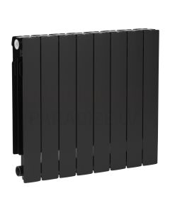 KFA alumīnija radiators ADR 500 ( 8 ribas/sekcijas) Melns