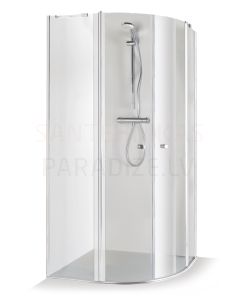 Baltijos Brasta shower enclosure SONATA dark gray or brown 190x100x100