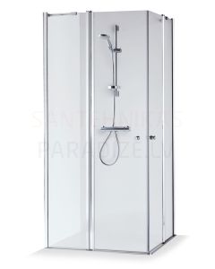 Baltijos Brasta dušas kabīne SIMA ar faktūru, satin, šinšila 200x100x100