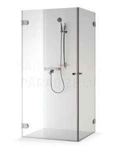 Baltijos Brasta dušas kabīne LIEPA ar faktūru, satin, šinšila 200x100x100