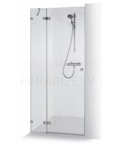 Baltijos Brasta shower door INA PLUSS dark gray or brown 200x120