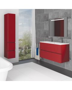 BLU izlietnes skapītis ARTE 598x396x550 (Coral red)
