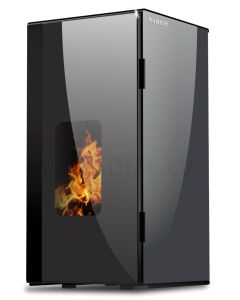 BURNIT centrālapkures granulu kamīns-krāsns VISION  (5.5-13 kW) (Anthracite Grey)