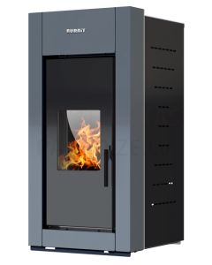 BURNIT central heating pellet fireplace-stove TREND (5.5-11 kW) (Anthracite Grey)