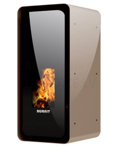 BURNIT centrālapkures granulu kamīns-krāsns CALOR (5.5-13 kW) (Cappuccino)