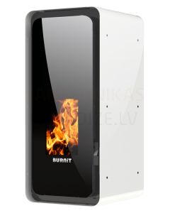 BURNIT centrālapkures granulu kamīns-krāsns CALOR (7.1-18 kW) (Swan White)