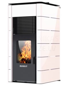 BURNIT central heating pellet fireplace-stove CONCEPT  (7.1-18 kW) (Swan White)