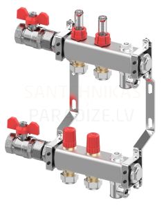 Danfoss SSM- 2F nerūdijančio plieno grindų šildymo kolektorius 2+2 1'