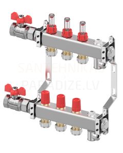 Danfoss SSM- 3F коллектор из нержавеющей стали для напольного отопления 3+3 1'