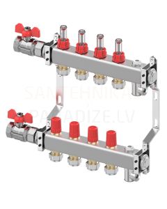 Danfoss SSM- 4F nerūsējošā tērauda grīdas apkures kolektors 4+4 1'