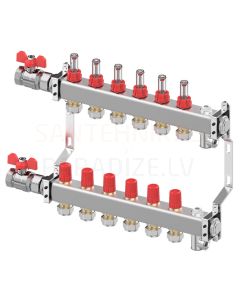 Danfoss SSM- 6F коллектор из нержавеющей стали для напольного отопления 6+6 1'