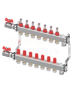 Danfoss SSM- 7F коллектор из нержавеющей стали для напольного отопления 7+7 1'