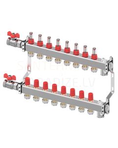 Danfoss SSM- 8F коллектор из нержавеющей стали для напольного отопления 8+8 1'