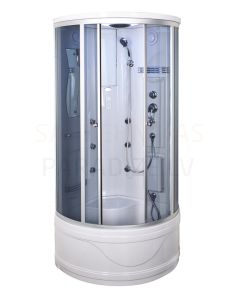 Massage shower enclosure with radio DUSCHY 92x92x217 cm