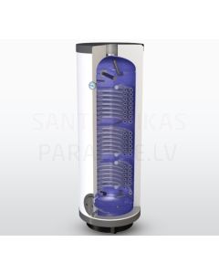 Комбинированный водонагреватель бойлер ELEKTROMET WGJ-PC DUO 300 литров 3.1 m2 + 1.35 m2