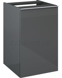 Elita vannas istabas skapītis LOOK 40 ar veļas grozu antracīts RLO4121