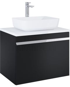 Elita cabinet for sink MOODY 70 black