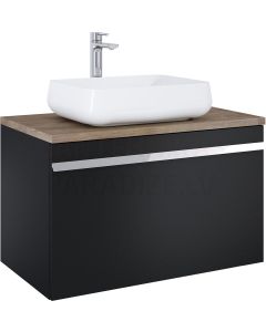 Elita cabinet for sink MOODY 90 black