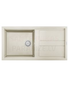 ELLECI akmens masas virtuves izlietne BEST 480 Bianco Antico 100x51 cm