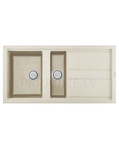 ELLECI akmens masas virtuves izlietne BEST 475 Bianco Antico 100x51 cm
