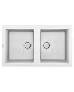 ELLECI akmens masas virtuves izlietne BEST 450 Balts 86x51 cm