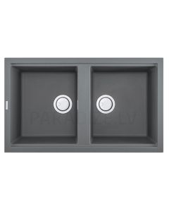 ELLECI akmens masas virtuves izlietne BEST 450 Titanium 86x51 cm