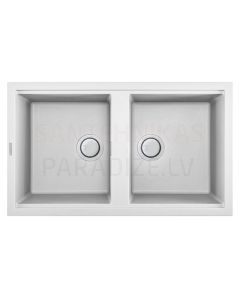 ELLECI akmens masas virtuves izlietne BEST 450 Bianco 86x51 cm