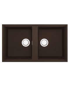 ELLECI akmens masas virtuves izlietne BEST 450 UNDERMOUNT Espresso 83.6x48.8 cm