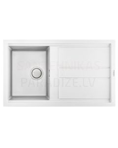 ELLECI akmens masas virtuves izlietne BEST 400 Balts 86x51 cm
