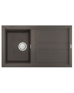 ELLECI akmens masas virtuves izlietne BEST 400 Dove pelēks 86x51 cm