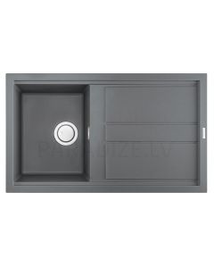 ELLECI akmens masas virtuves izlietne BEST 400 Titanium 86x51 cm