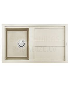 ELLECI akmens masas virtuves izlietne BEST 400 Bianco Antico 86x51 cm