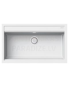 ELLECI akmens masas virtuves izlietne BEST 360 Balts 86x51 cm
