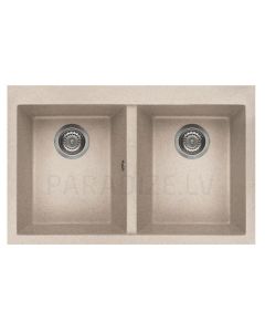 ELLECI akmens masas virtuves izlietne QUADRA 350 Avena 79x50 cm